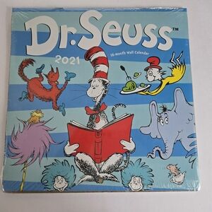 Dr Suess 2021 Wall Calendar NWT